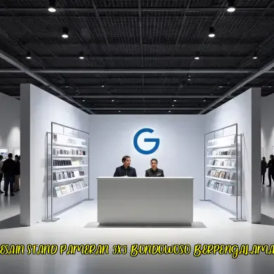 desain stand pameran 3x3 bondowoso berpengalaman
